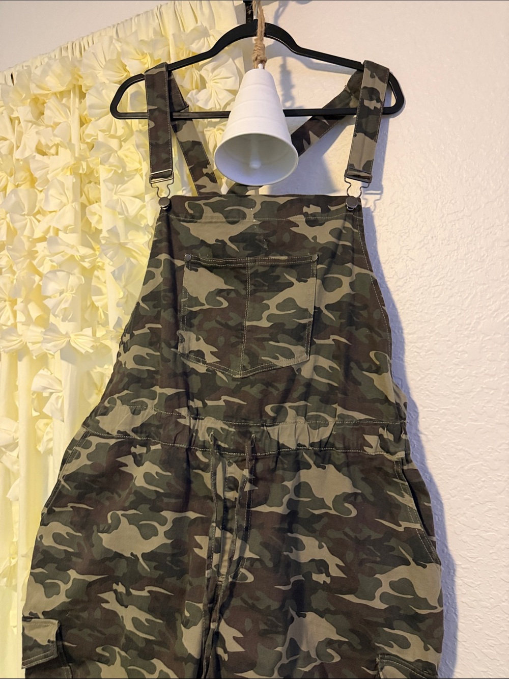 Plus size Camo One-Piece Overalls - Green Camouflage